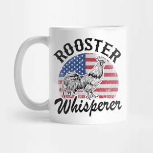 Rooster Whisperer Funny Chicken Farmer Vintage Mug